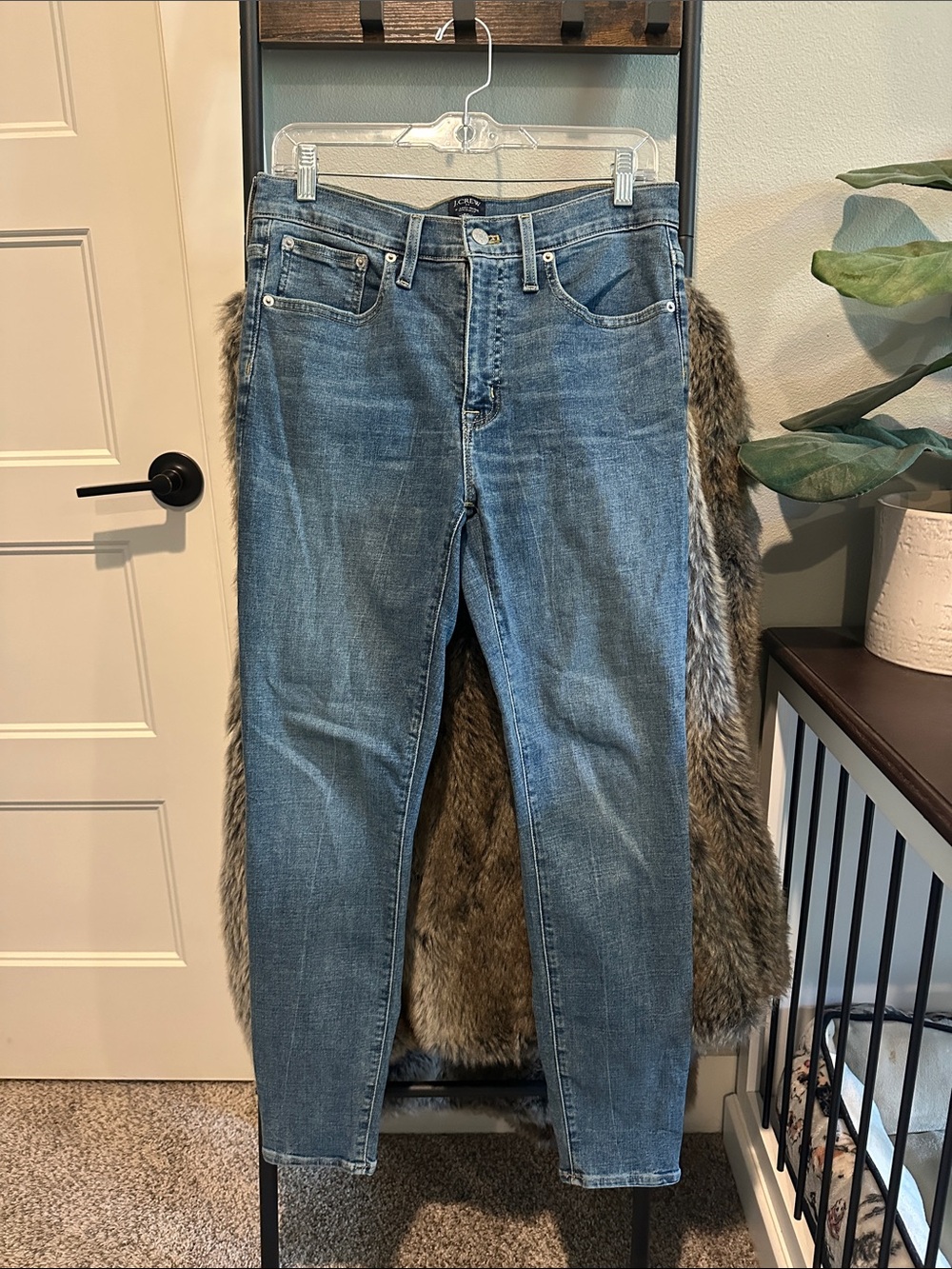 J. Crew Women's Skinny Jeans in Medium Blue Wash